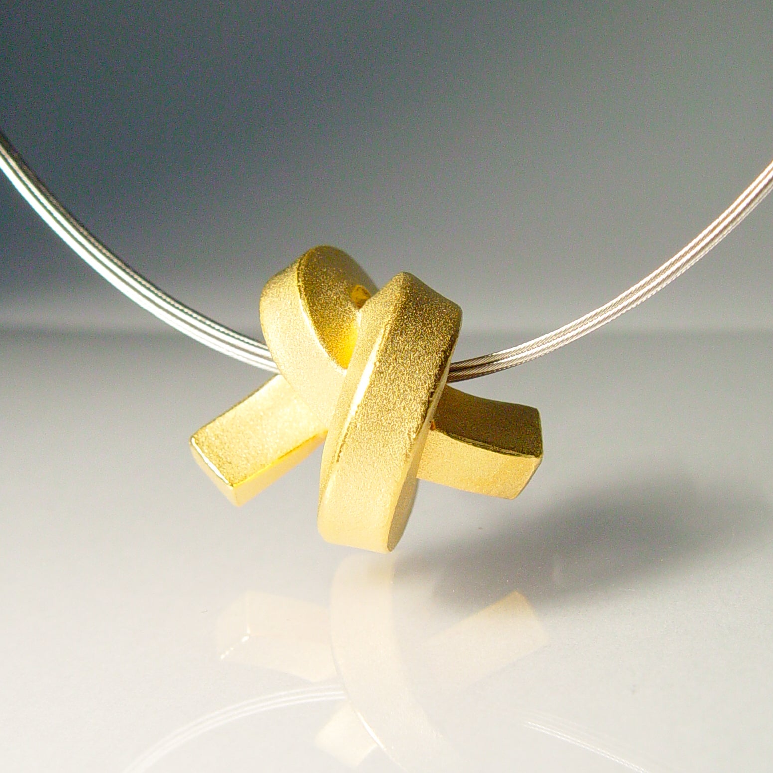 Set: Knoten kantig groß + Halsreif (12)