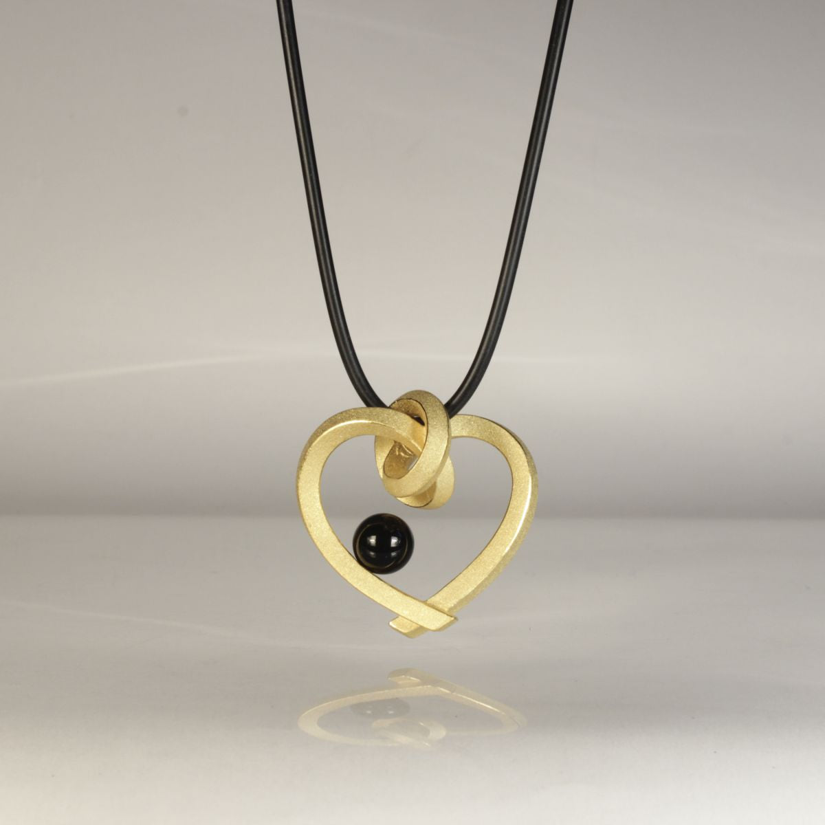 Herz mit Perle groß