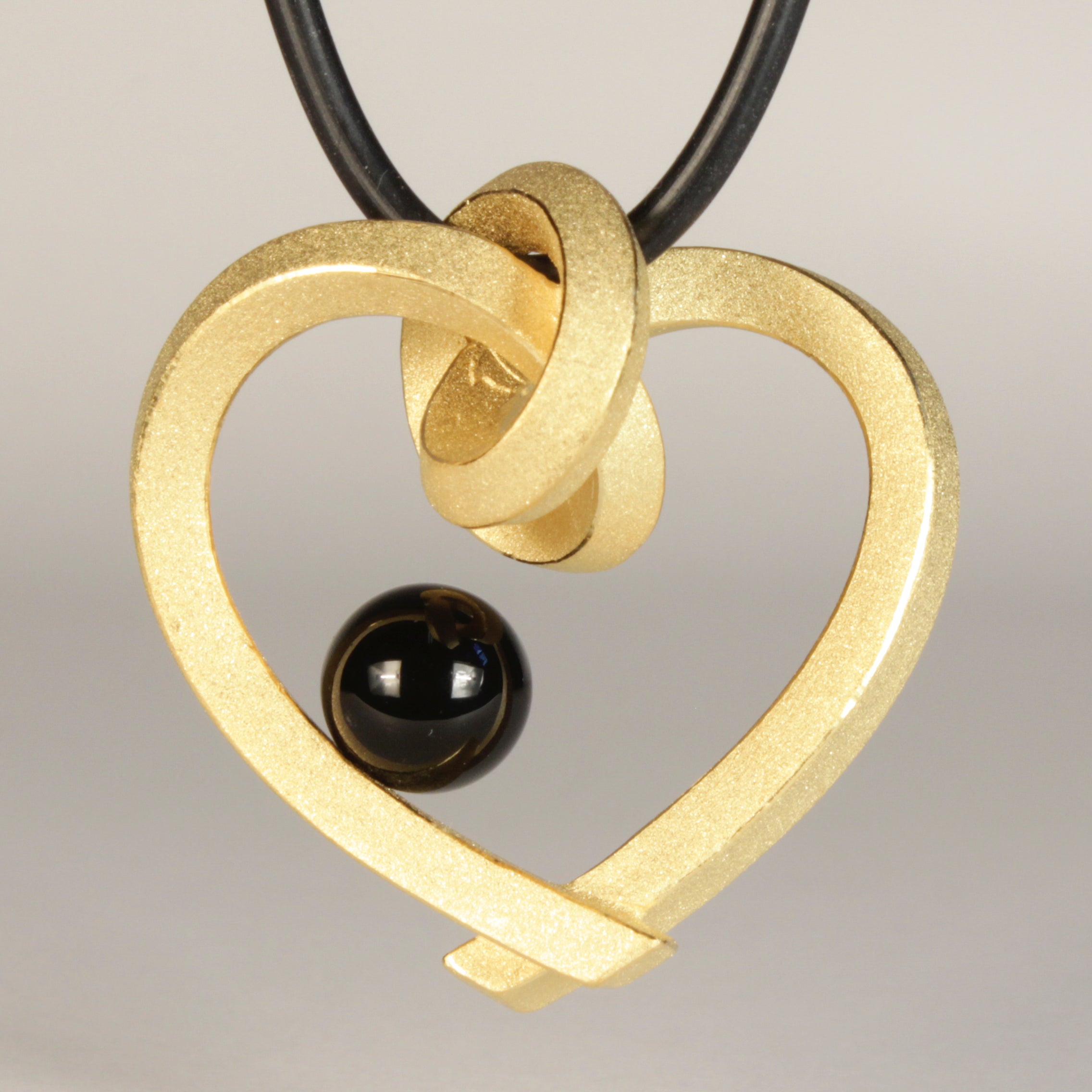 Herz mit Perle groß