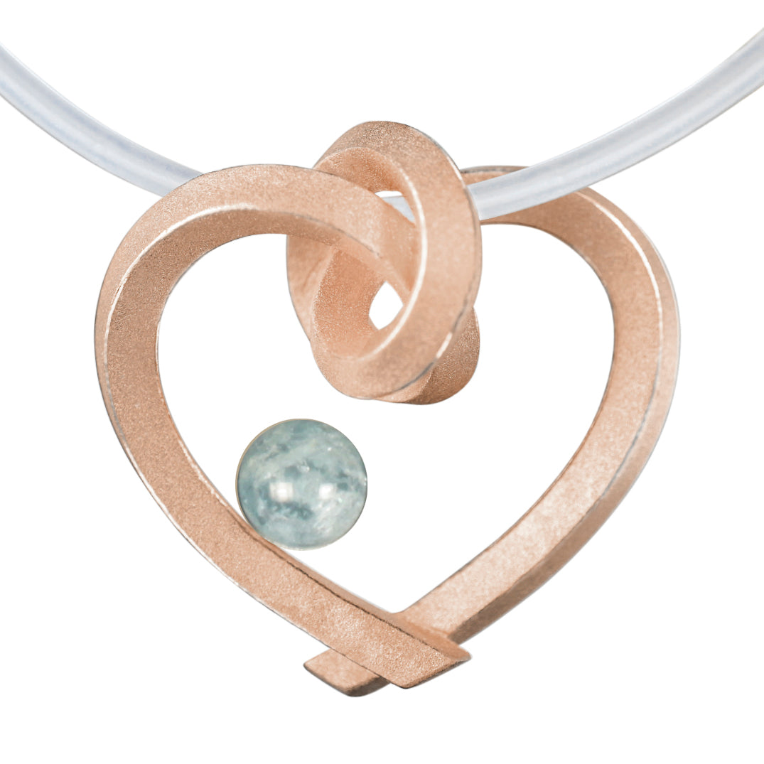 Herz mit Perle groß