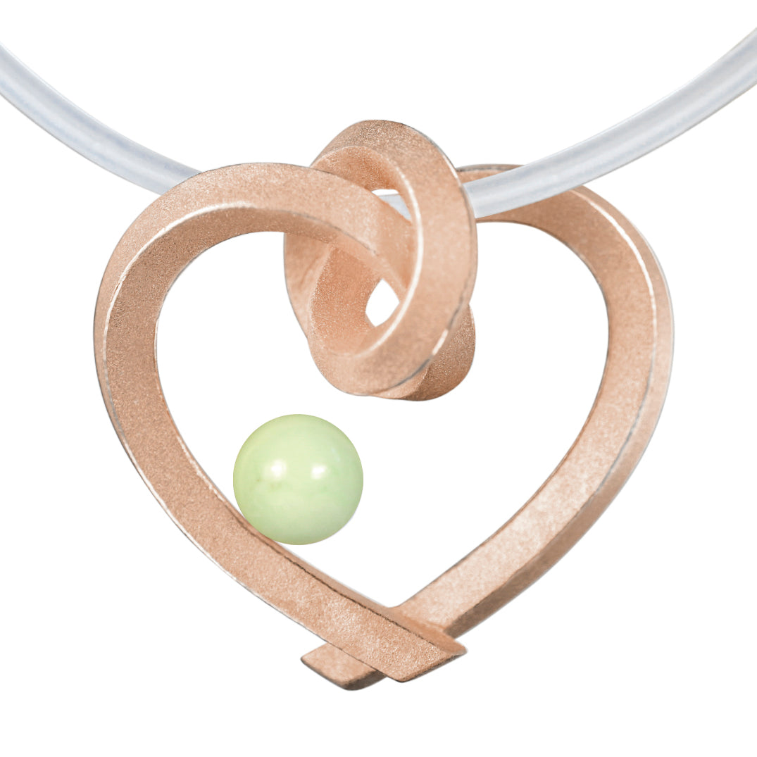 Herz mit Perle groß