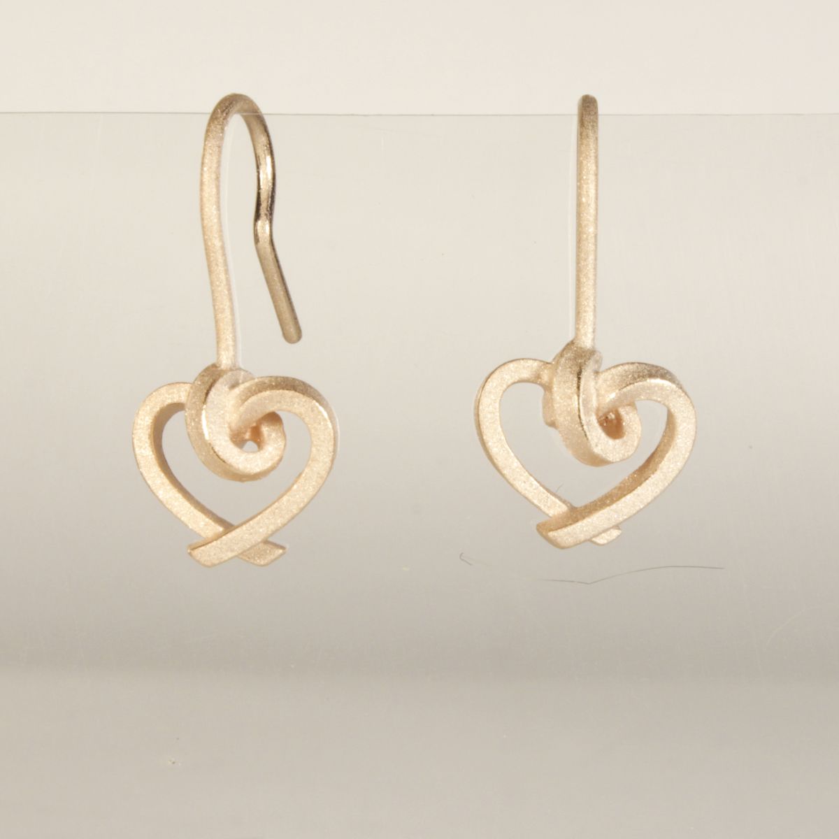 Ohrhänger Herzen kantig