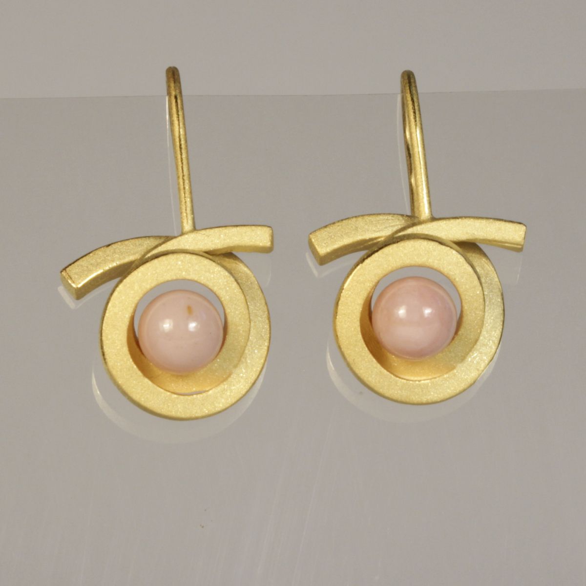 Ohrhänger Perl Spirale