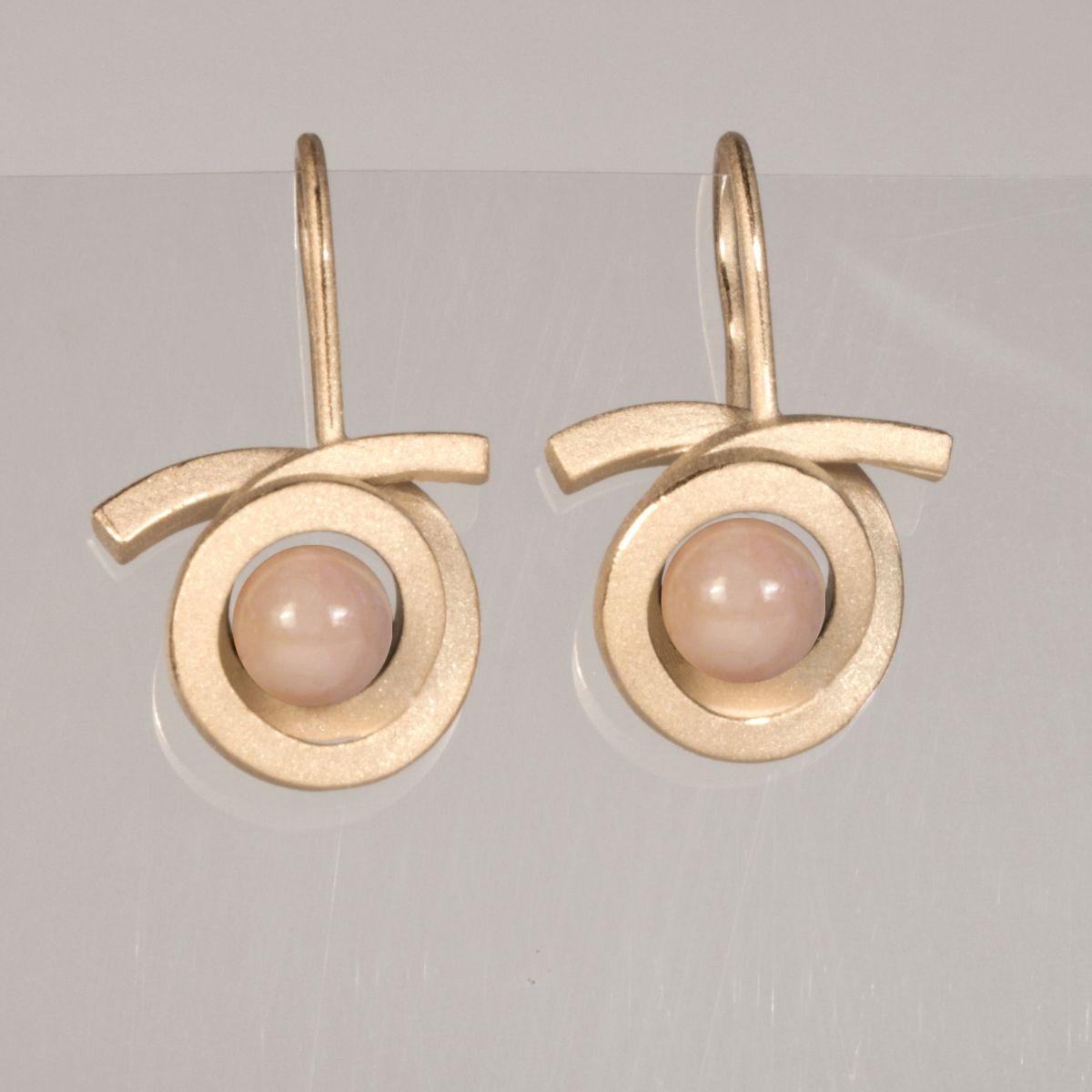 Ohrhänger Perl Spirale