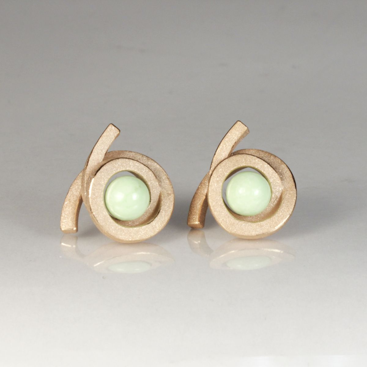 Ohrstecker Perl Spirale