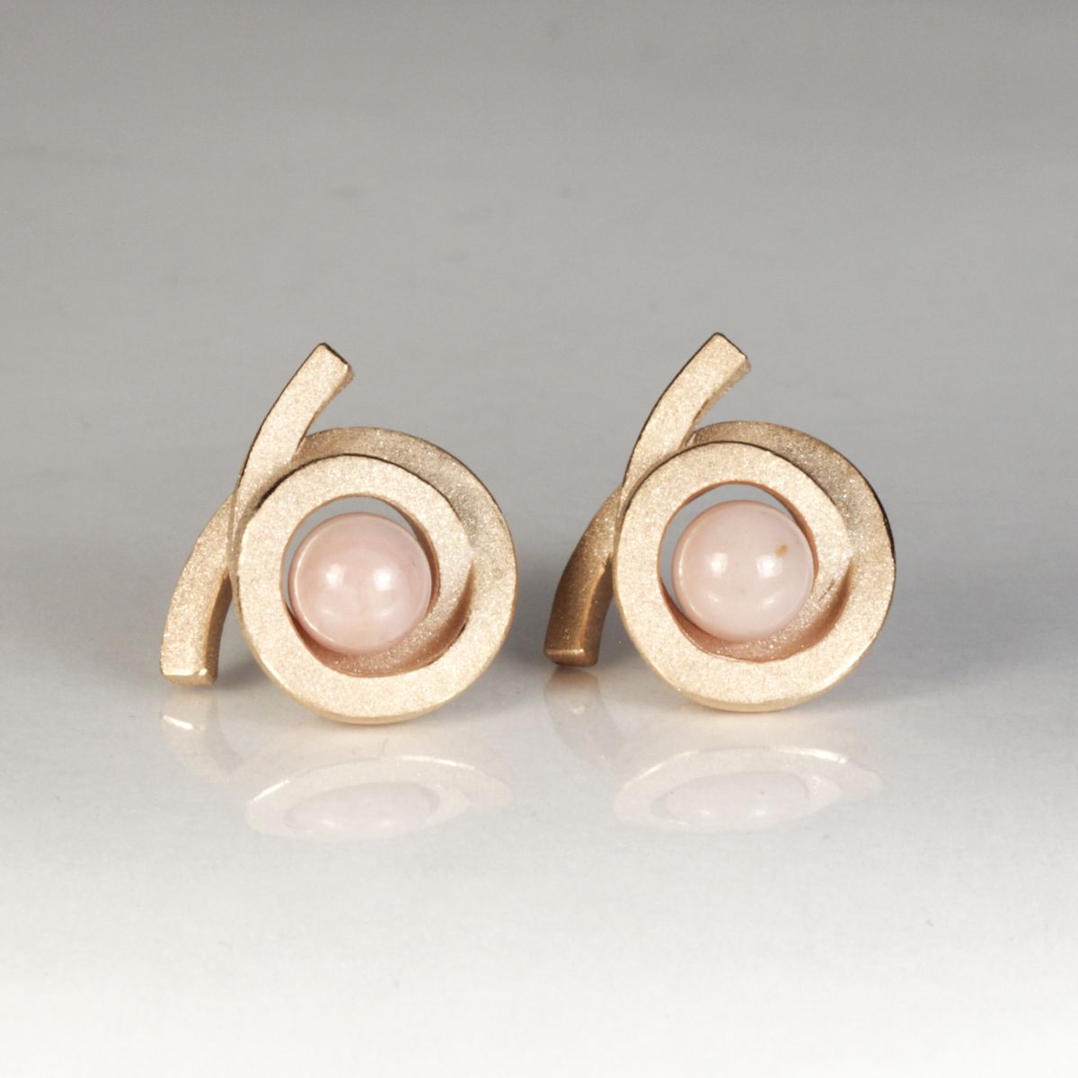 Ohrstecker Perl Spirale