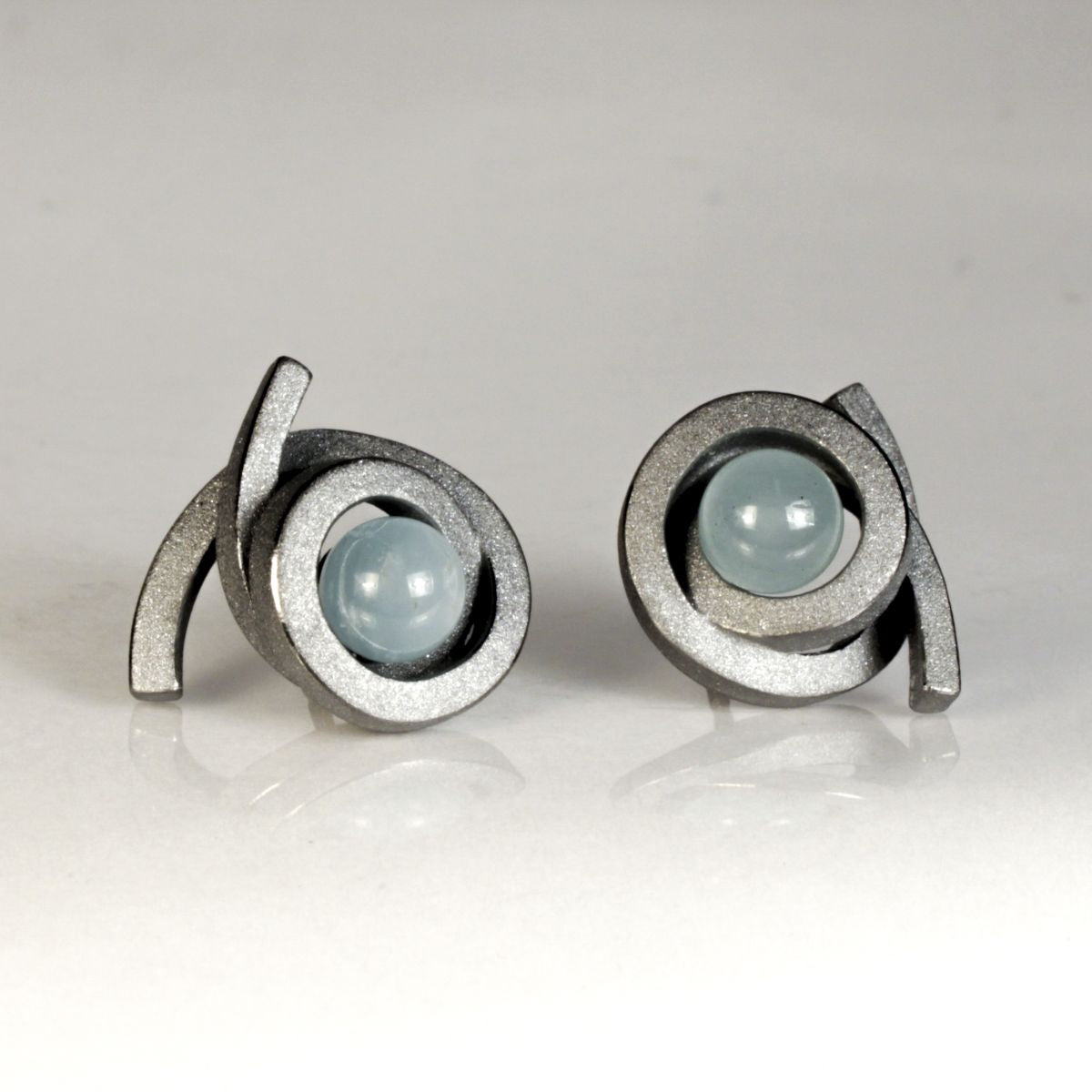 Ohrstecker Perl Spirale