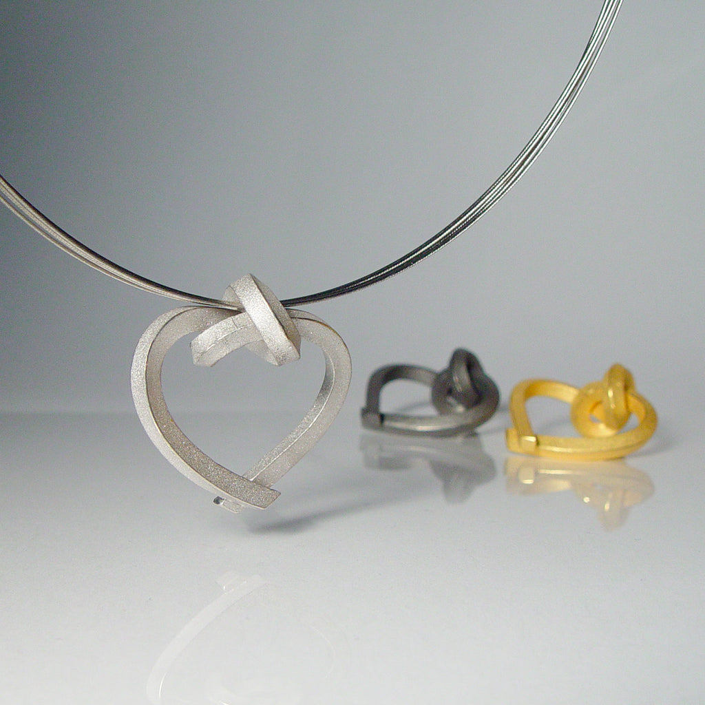 Set: Herz kantig klein + Halsreif (5)