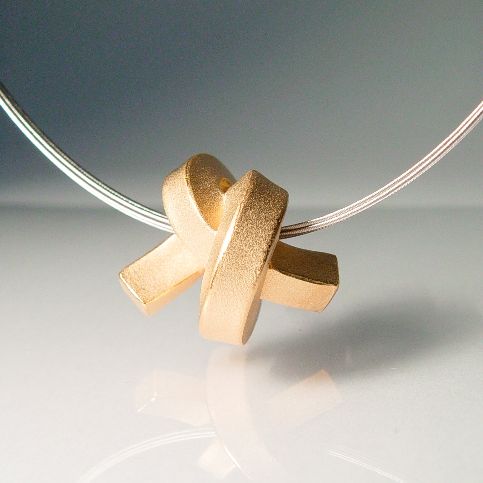 Set: Knoten kantig groß + Halsreif (12)