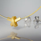 Set: Knoten kantig klein + Halsreif (5)