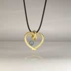 Herz mit Perle groß