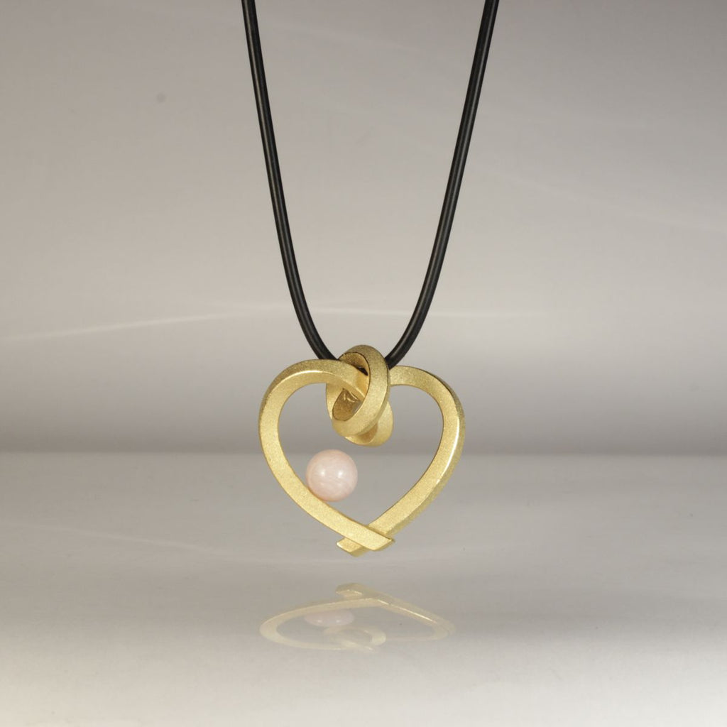 Herz mit Perle groß