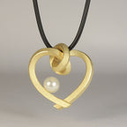 Herz mit Perle groß