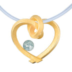 Herz mit Perle groß