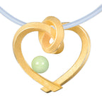 Herz mit Perle groß