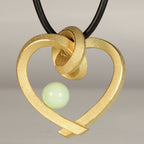 Herz mit Perle groß