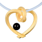 Herz mit Perle groß