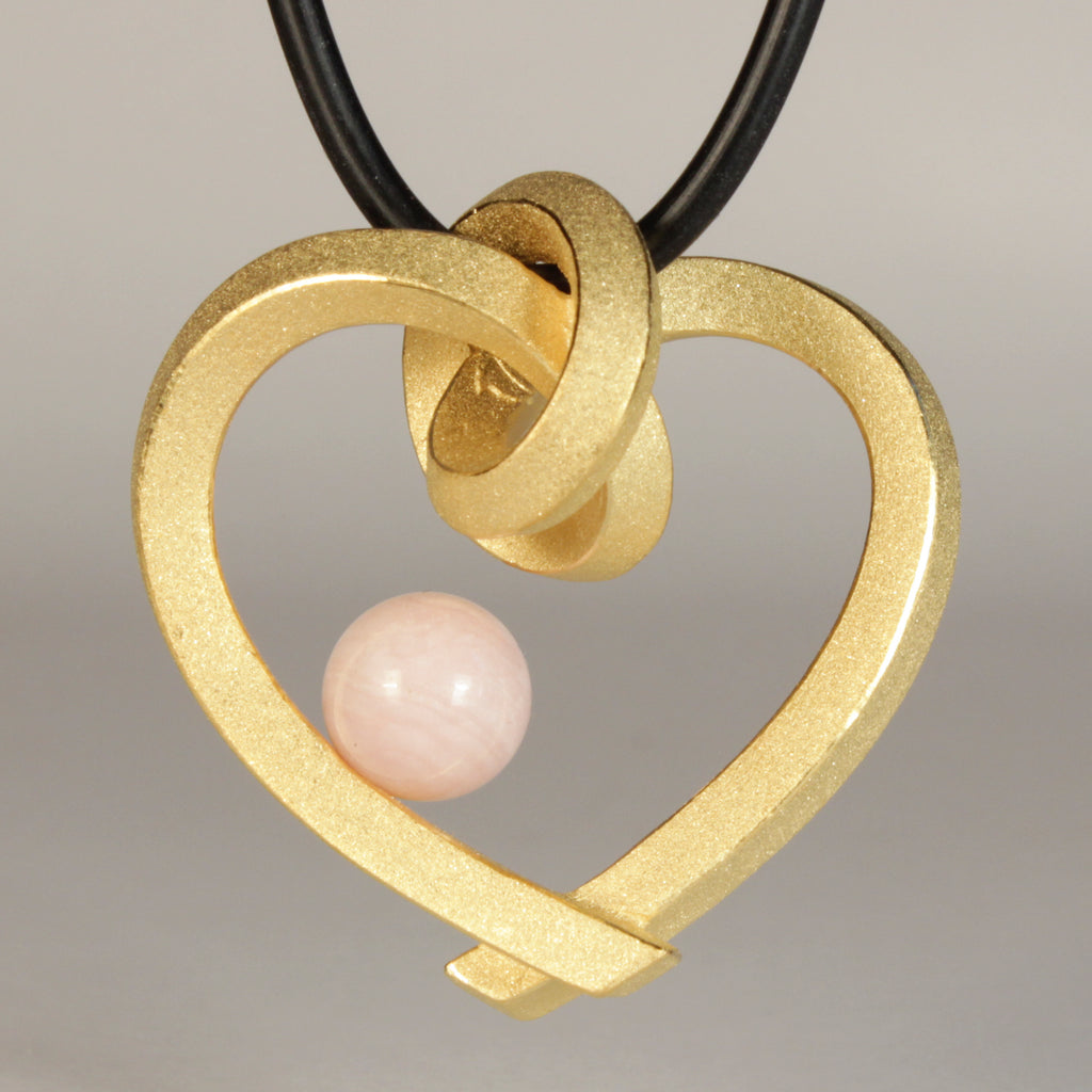 Herz mit Perle groß