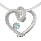 Herz mit Perle groß