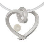 Herz mit Perle groß