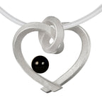 Herz mit Perle groß