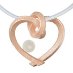 Herz mit Perle groß