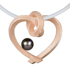 Herz mit Perle groß