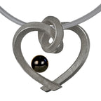 Herz mit Perle groß