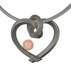 Herz mit Perle groß