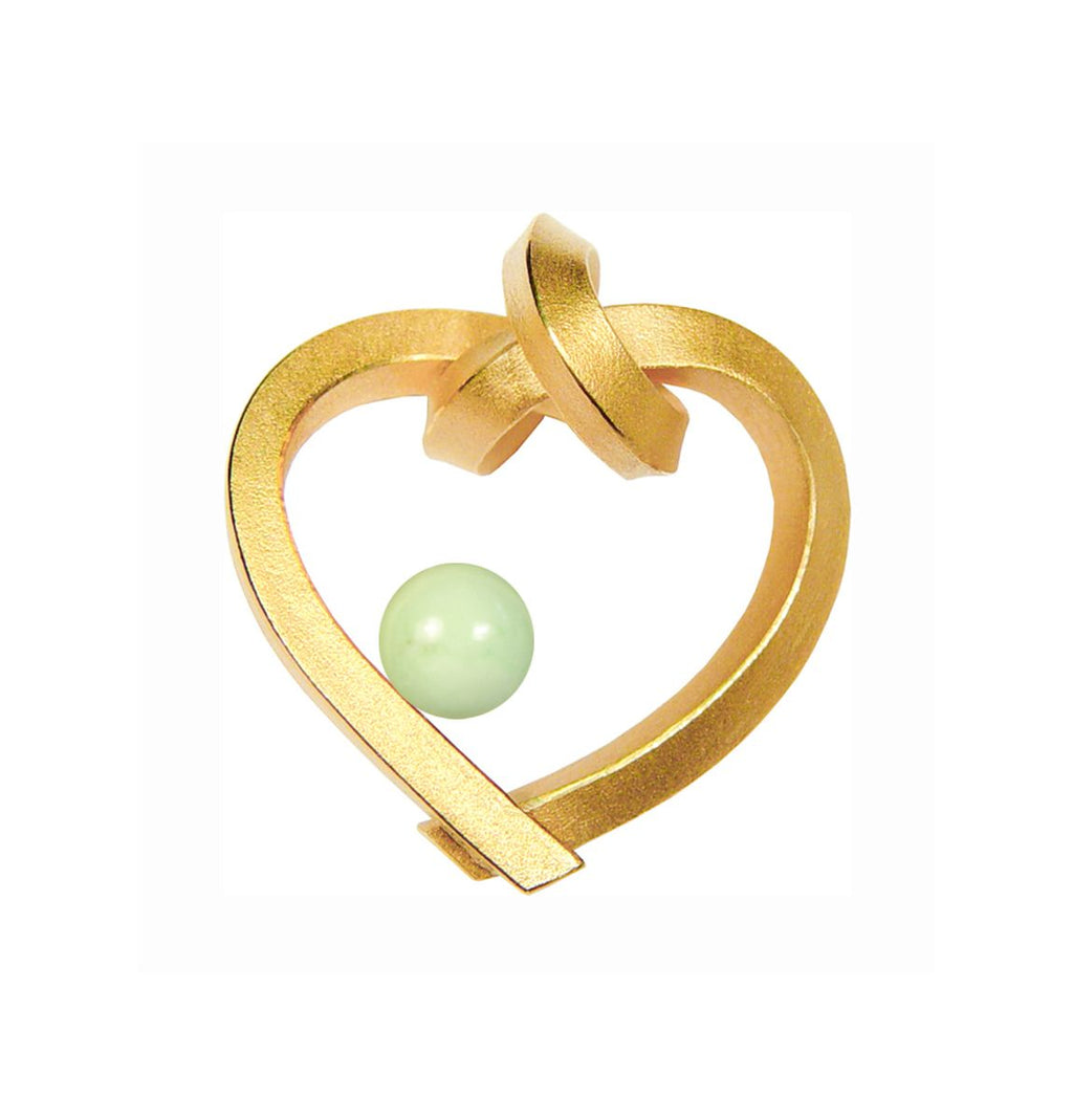 Herz mit Perle klein