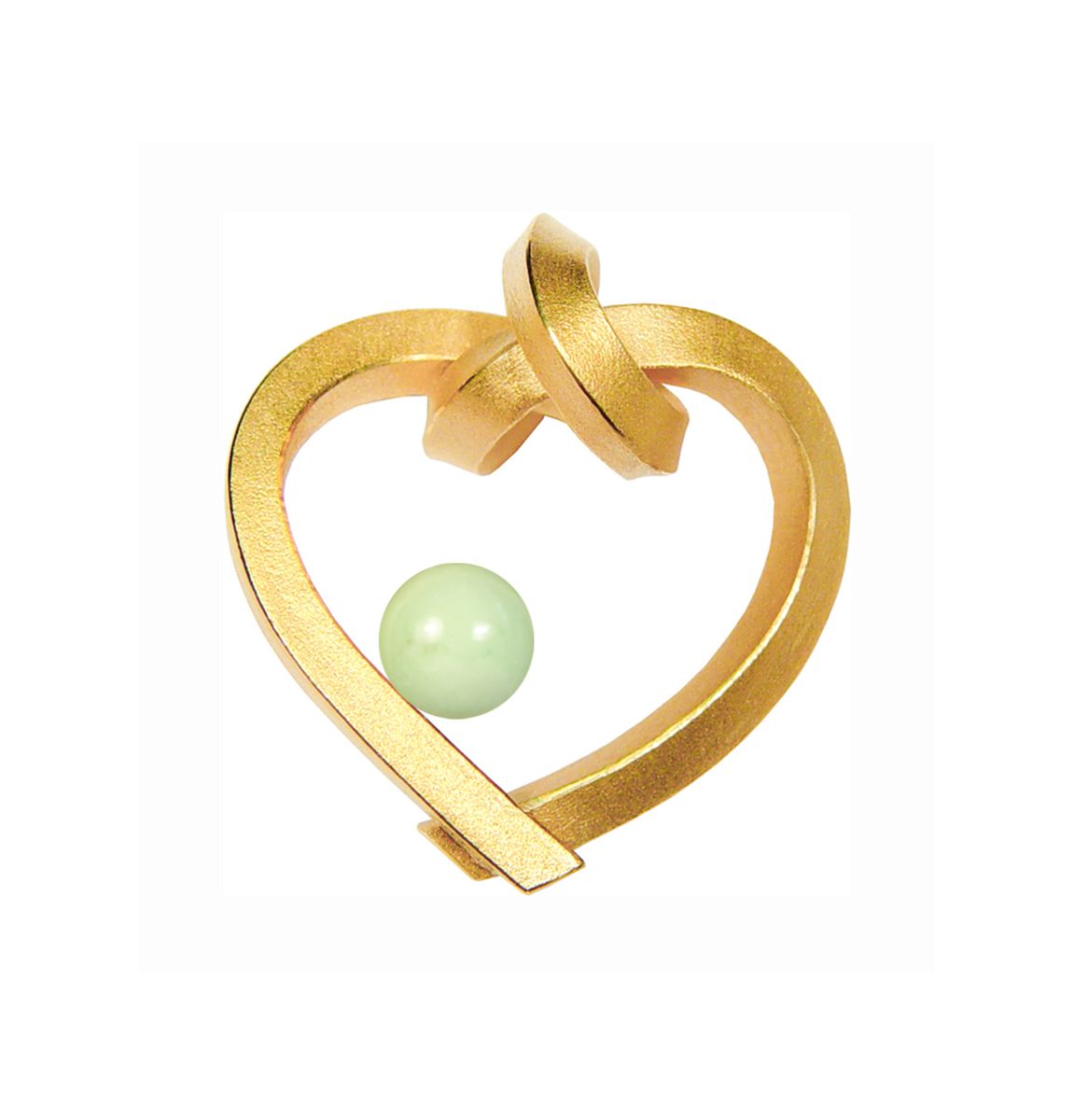 Herz mit Perle klein