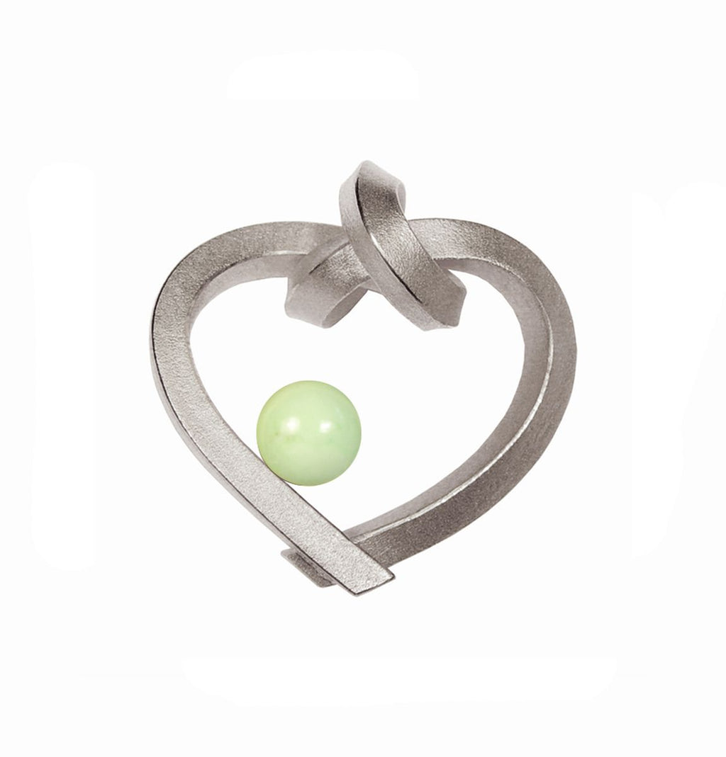 Herz mit Perle klein