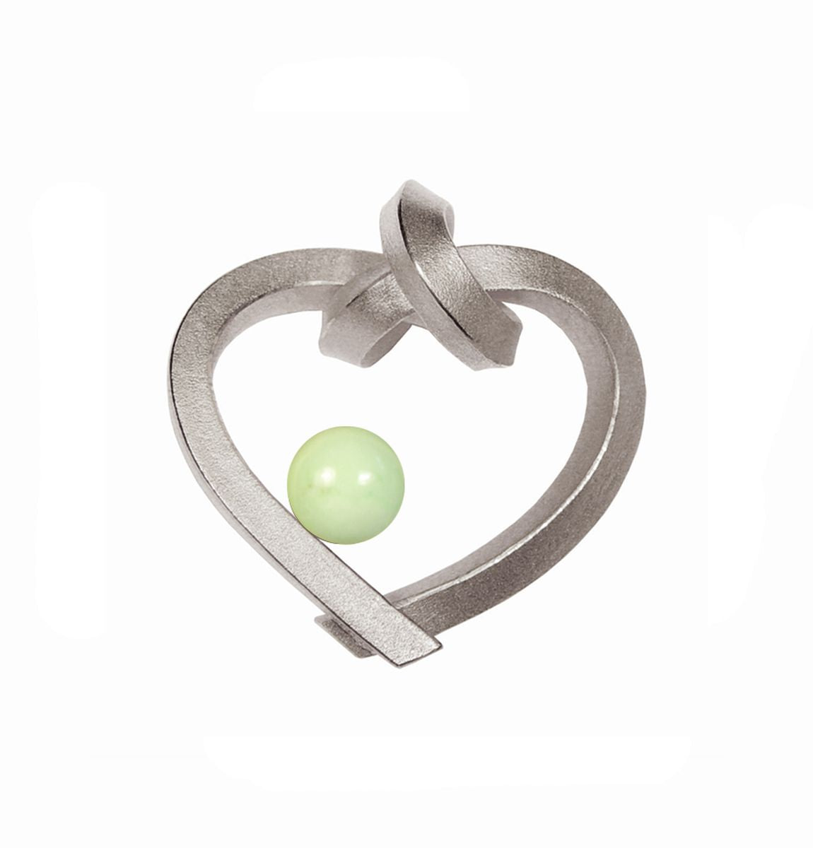 Herz mit Perle klein