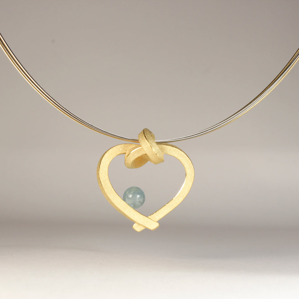 Herz mit Perle klein