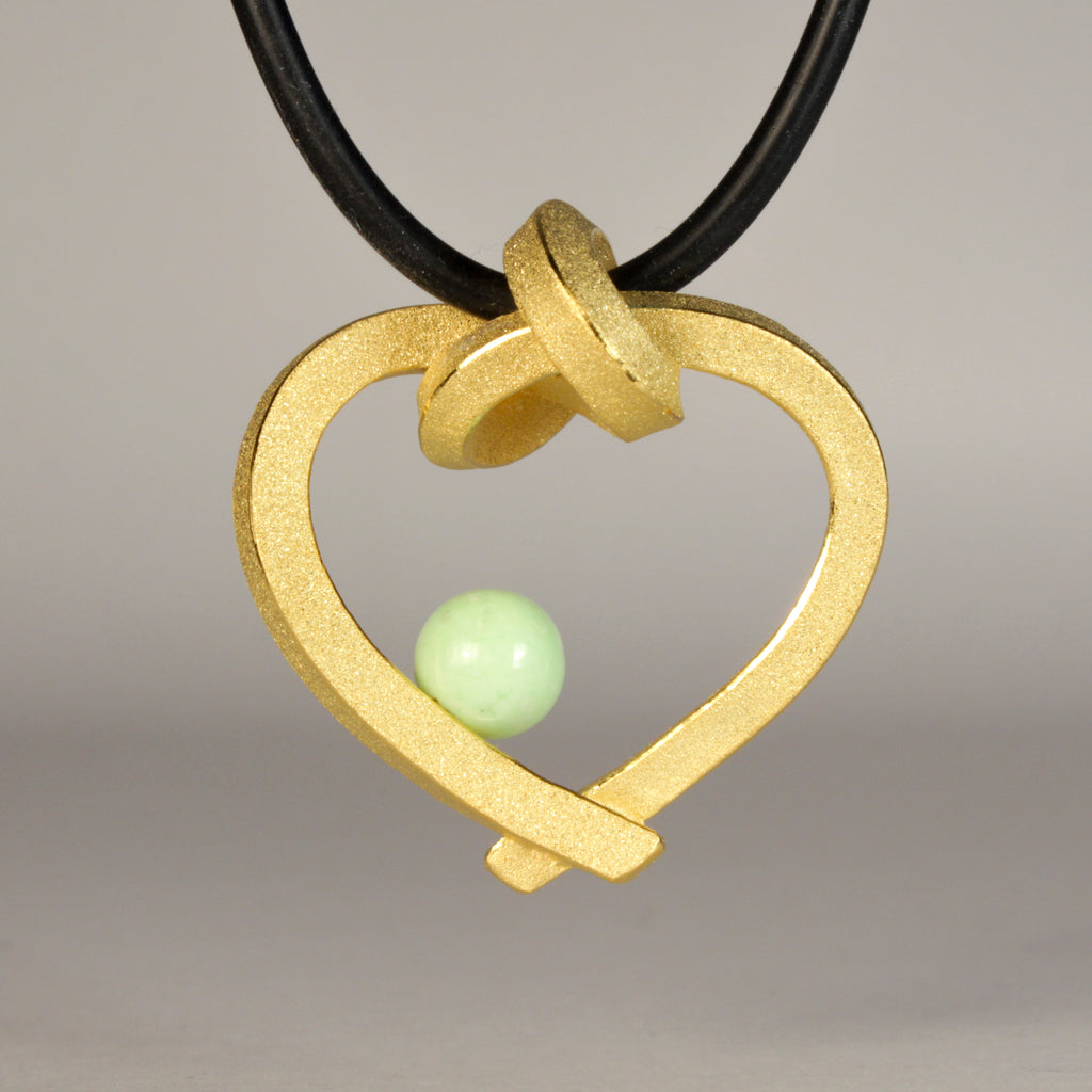 Herz mit Perle klein