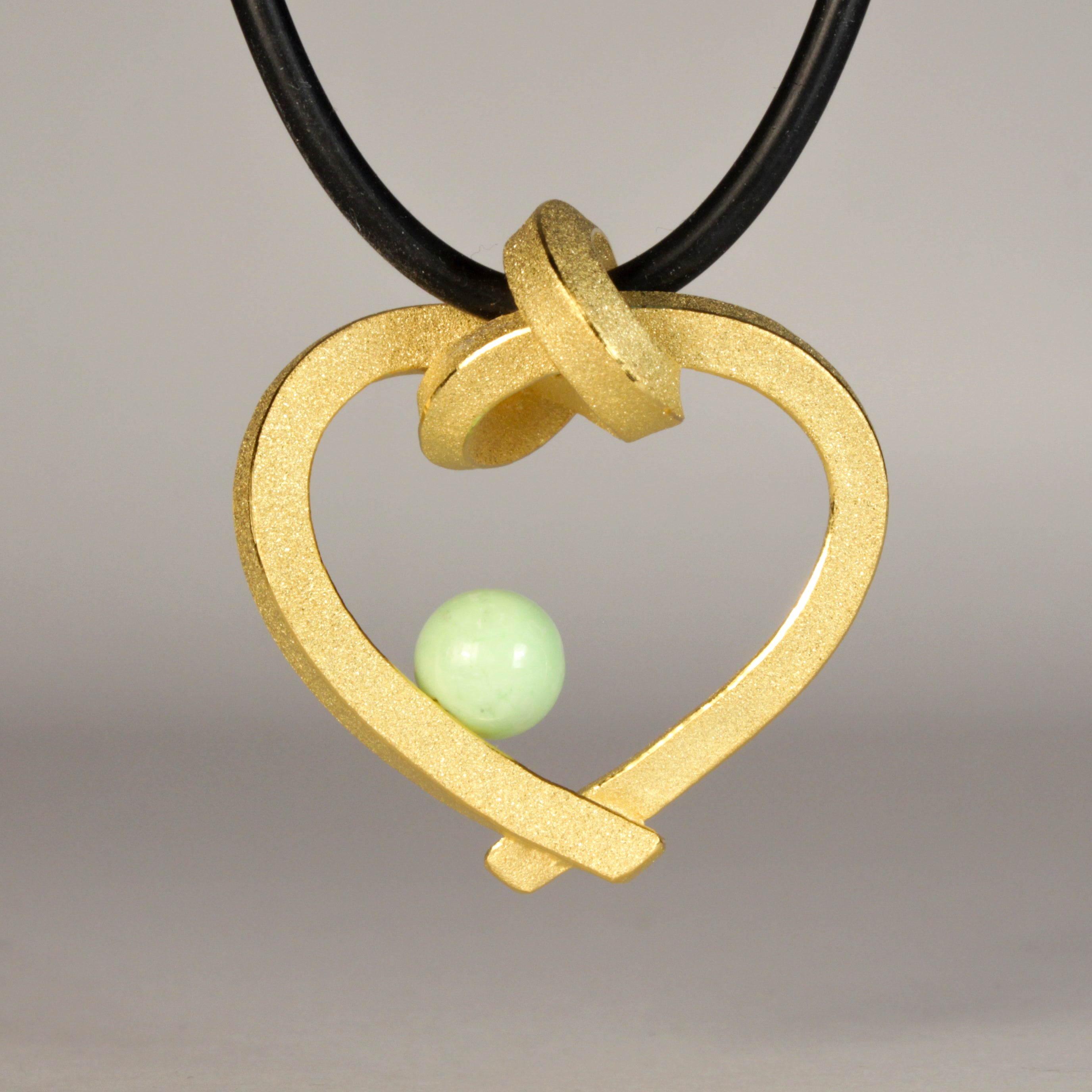 Herz mit Perle klein