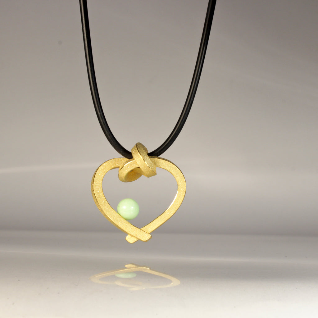 Herz mit Perle klein