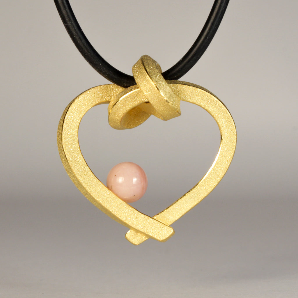 Herz mit Perle klein