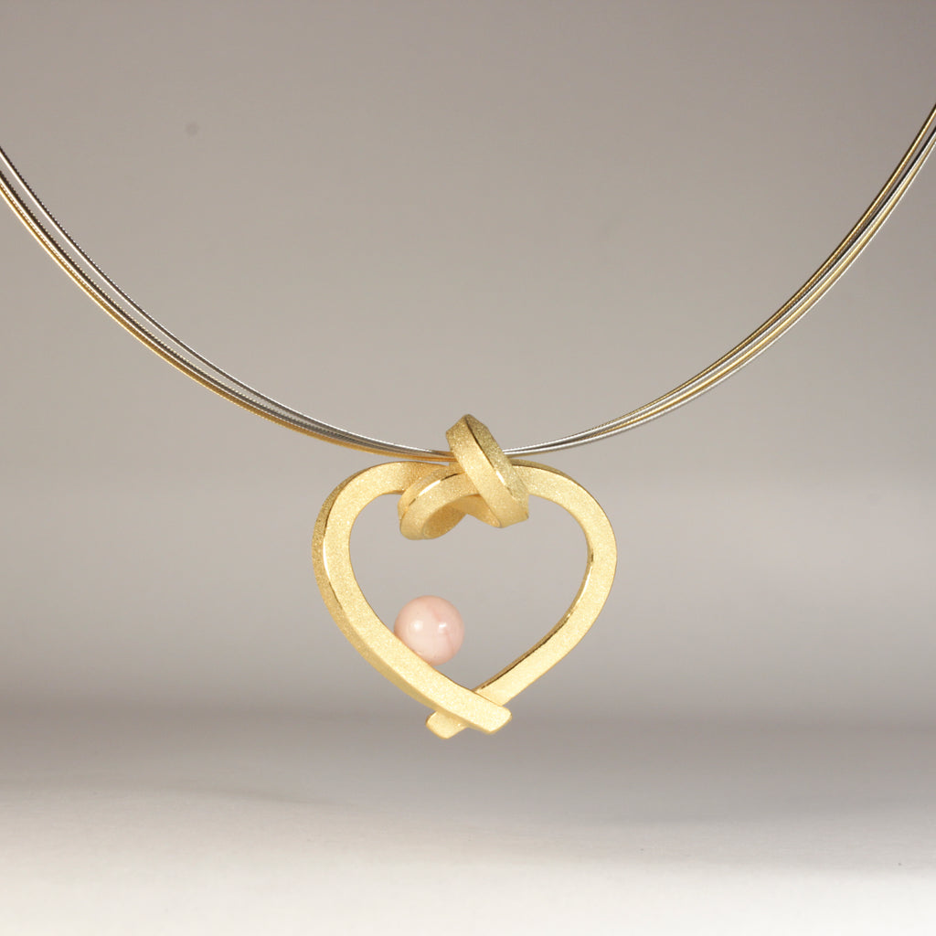 Herz mit Perle klein