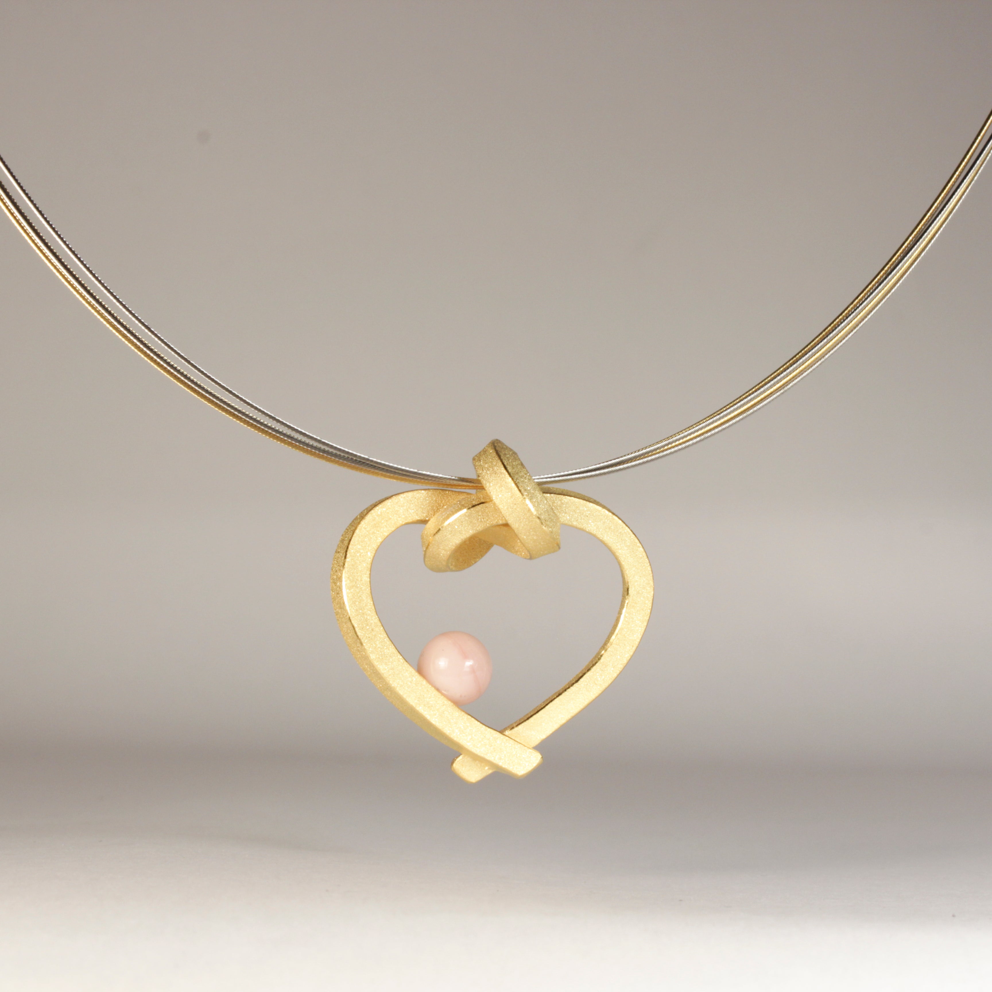 Herz mit Perle klein