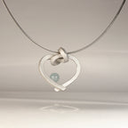 Herz mit Perle klein