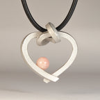 Herz mit Perle klein