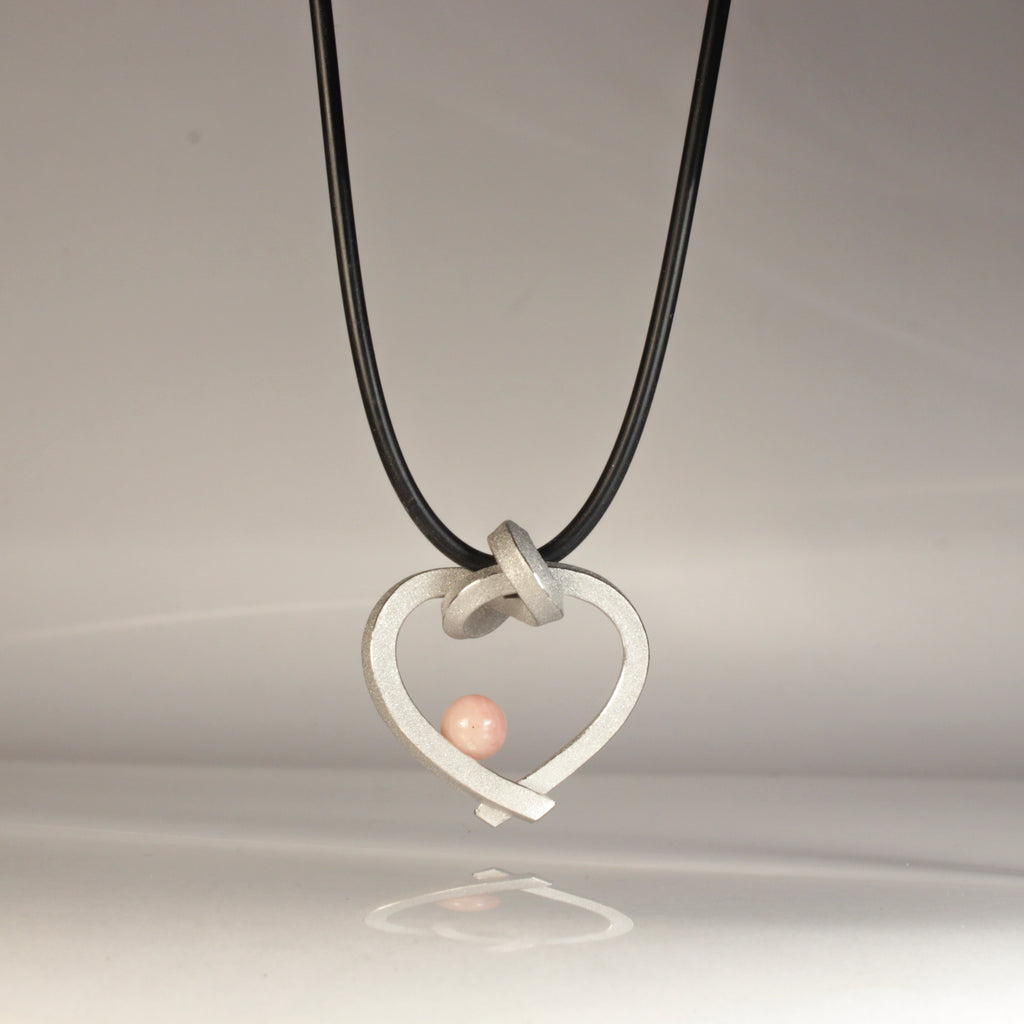 Herz mit Perle klein