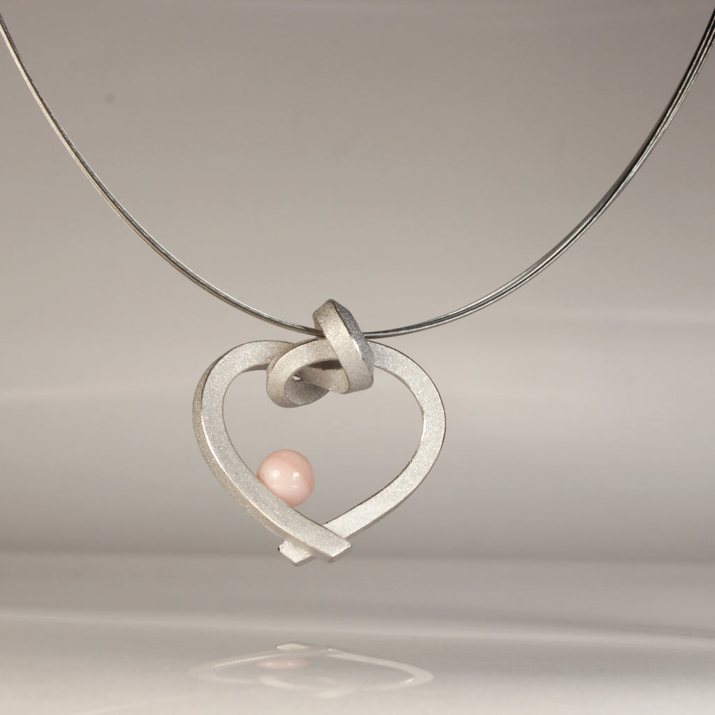 Herz mit Perle klein