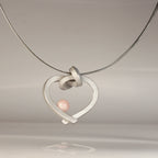 Herz mit Perle klein