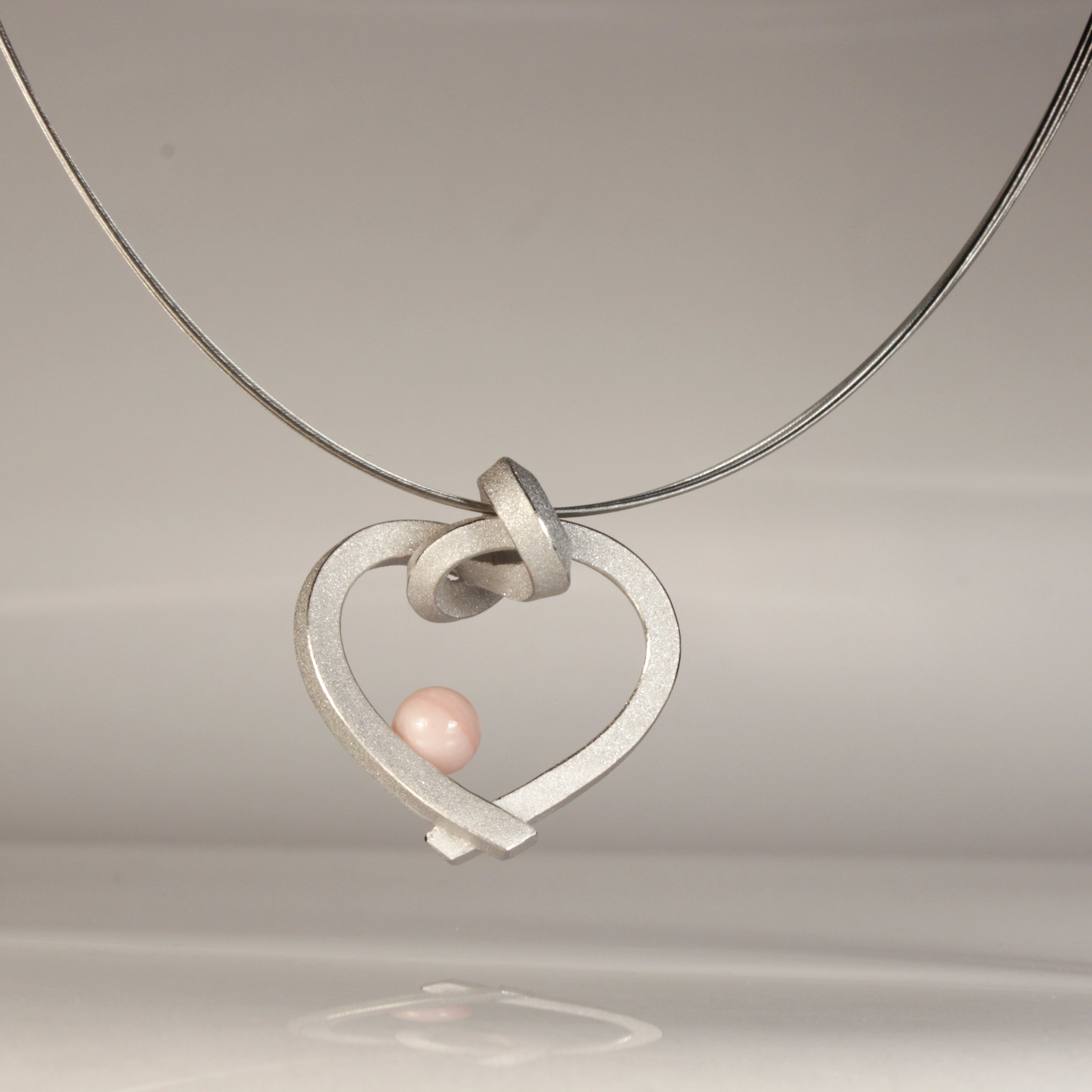 Herz mit Perle klein