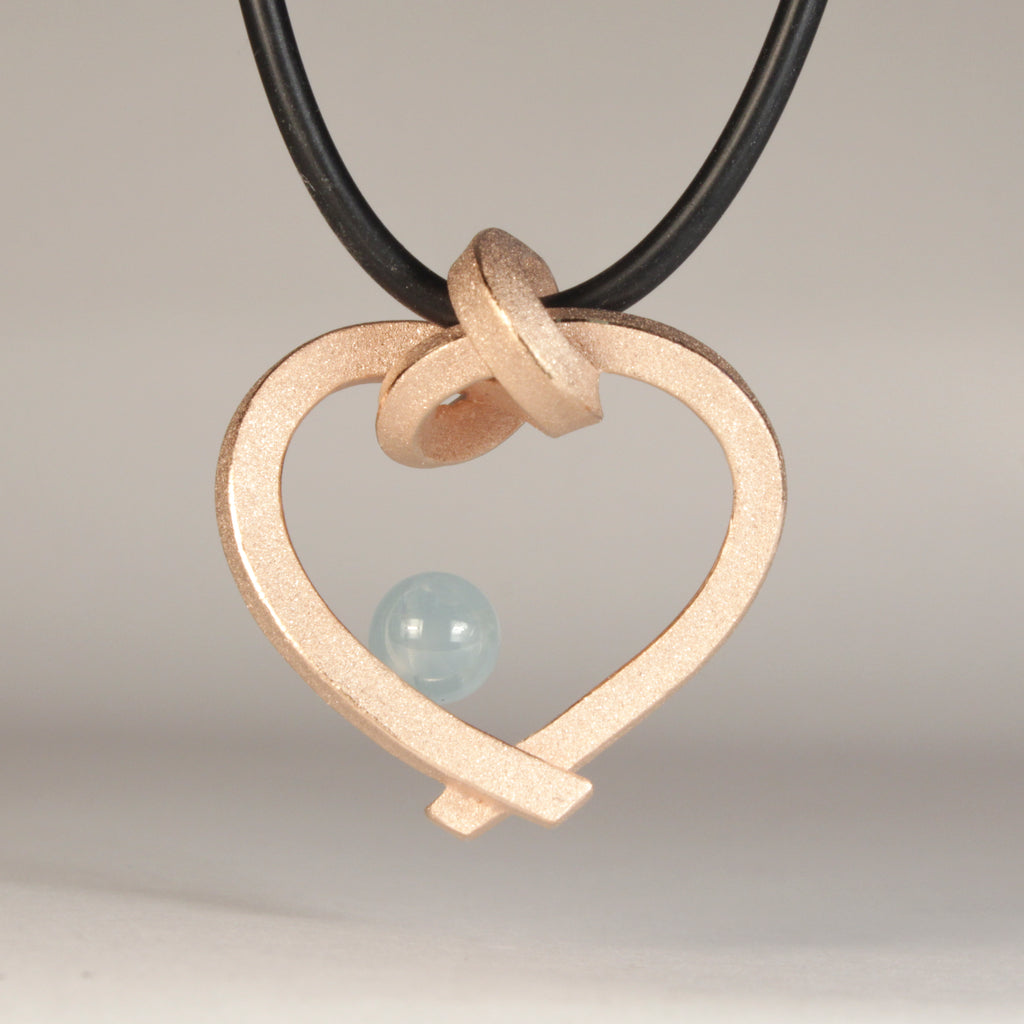 Herz mit Perle klein