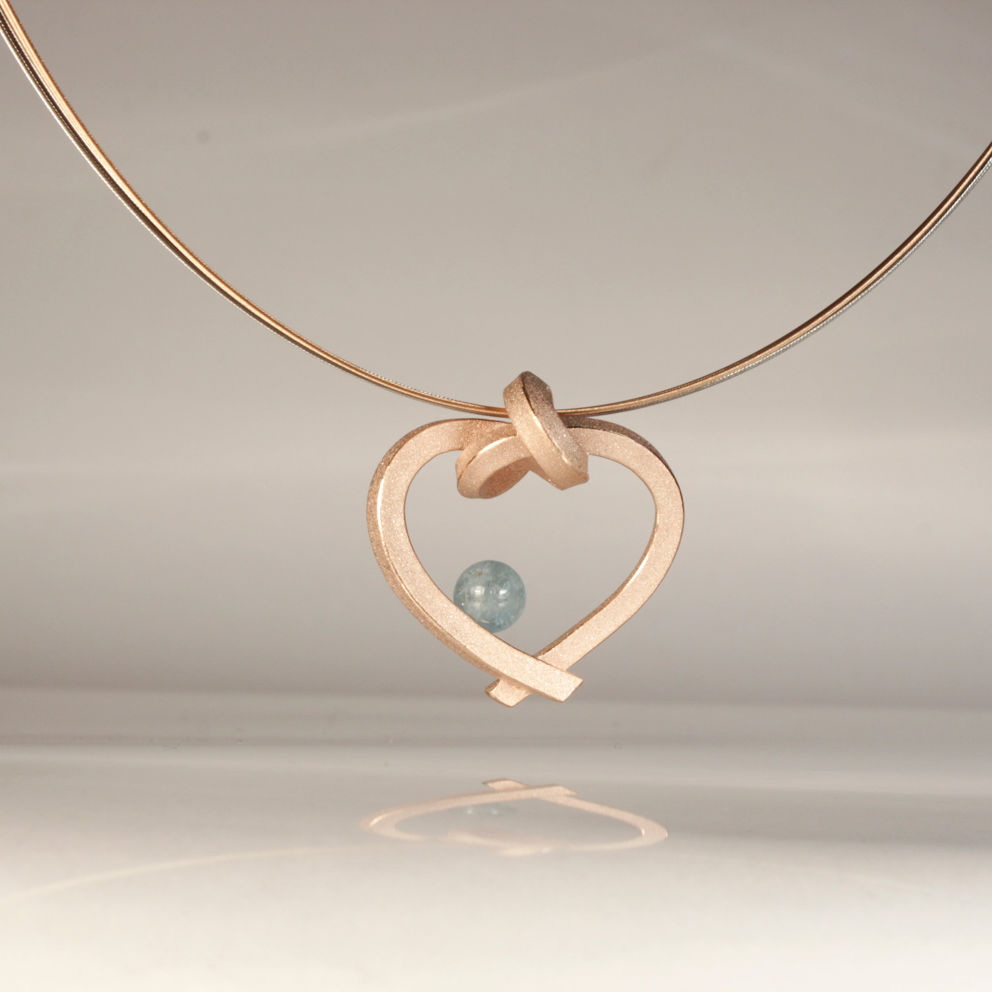 Herz mit Perle klein