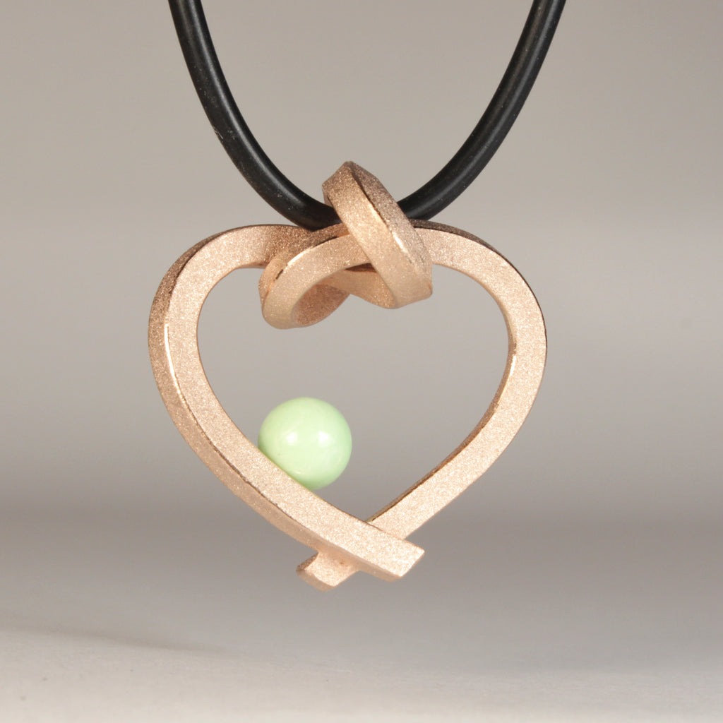 Herz mit Perle klein