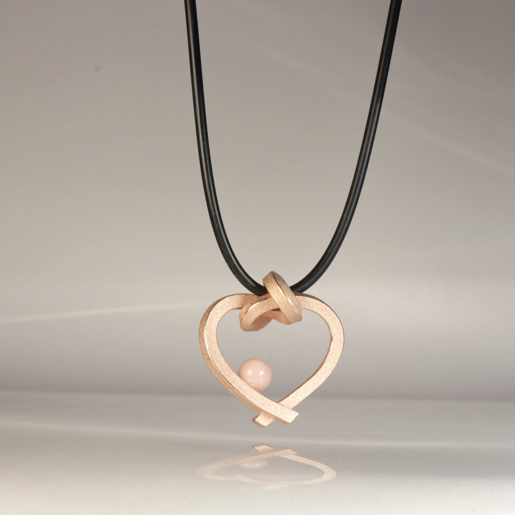 Herz mit Perle klein